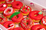 Load image into Gallery viewer, 12 Pack Christmas Glazed Donuts Box
