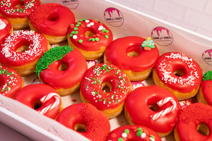 Christmas Glazed Donuts Box